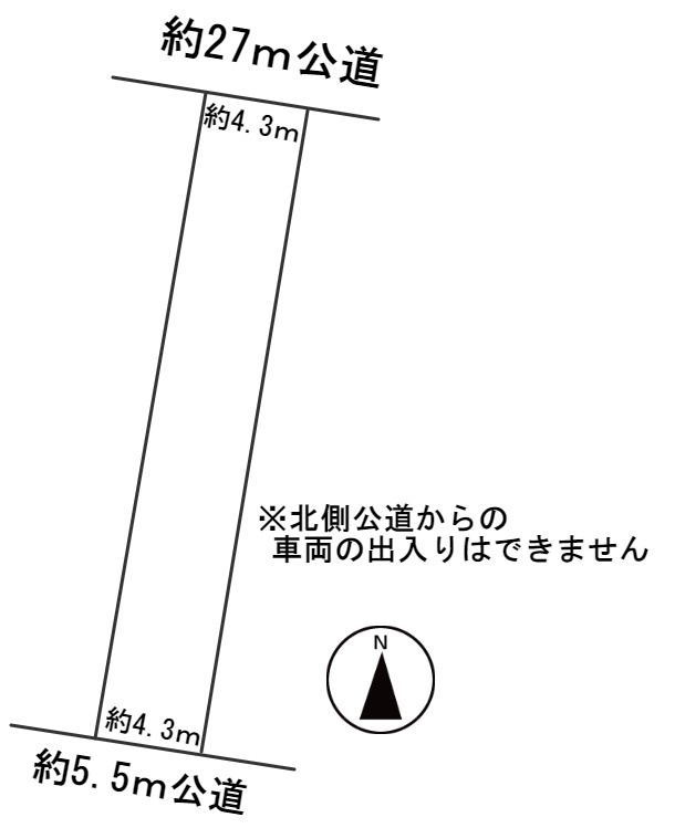 ５９７８５　岐阜市加納新本町土地の区画図