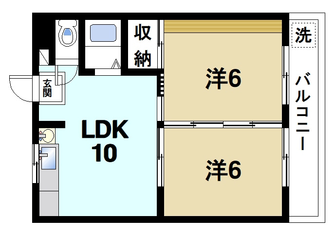 ウイングマンションの間取り|ファミリーさんにおススメの間取りです。