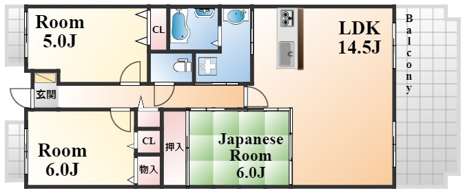 東灘コーストアヴェニュー参番館の間取り