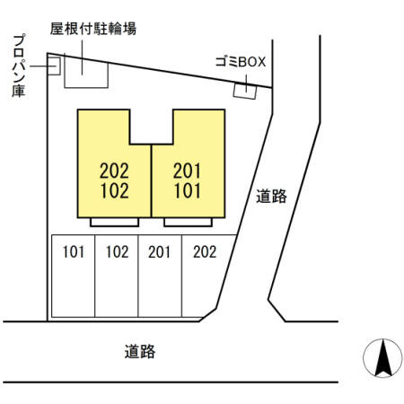 ガーデンホームズの区画図