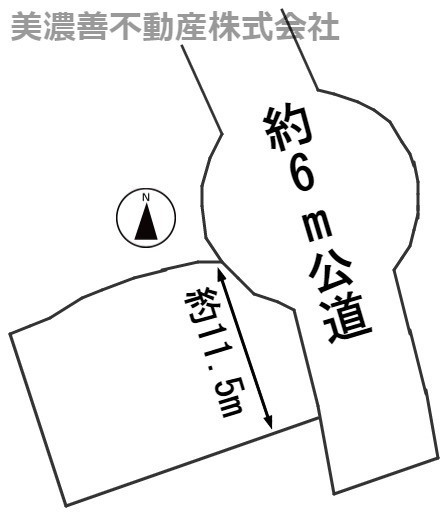 ５９７５９　揖斐郡大野町土地の区画図