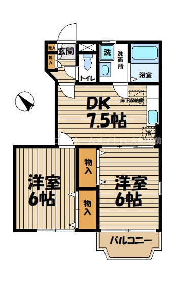 【間取り】 | フロレスタⅡ | 間取図