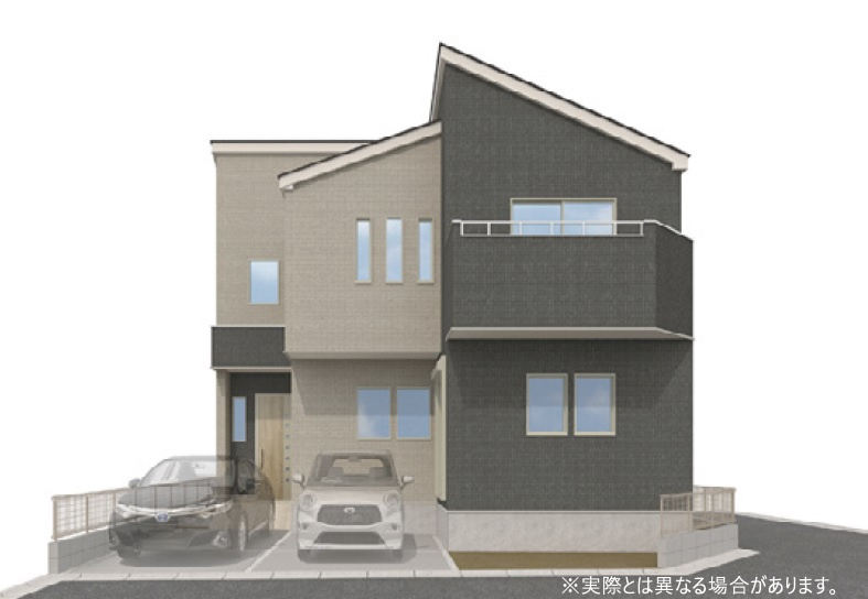 川越市砂3期　新築戸建の外観パース|外観イメージ