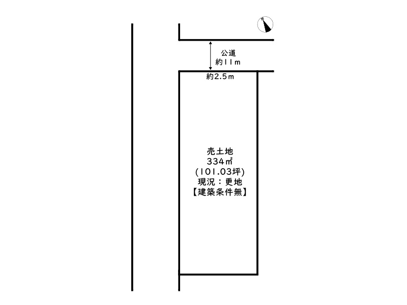 姫路市豊富町御蔭／売土地の土地図