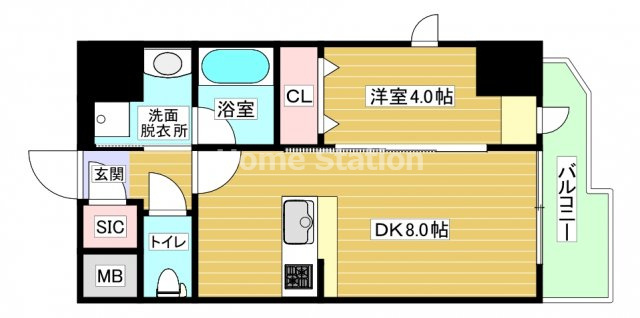 【間取り】 | エステムコート大阪福島ルアーナ