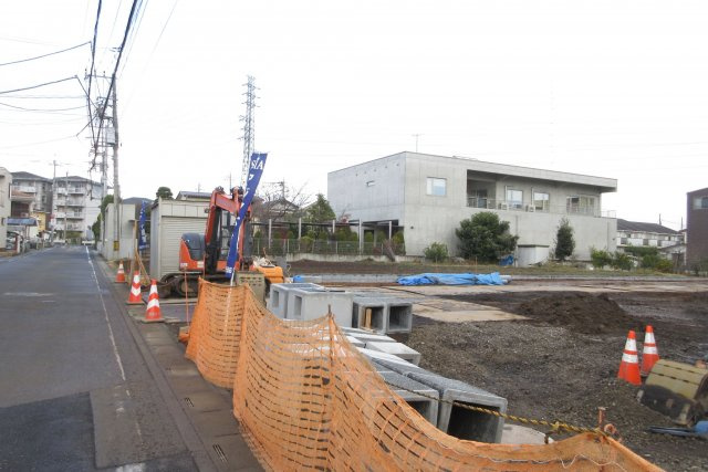 川越市山田　建築条件なし売地　「川越駅」バス18分　敷地36坪　【山田小学区】の外観