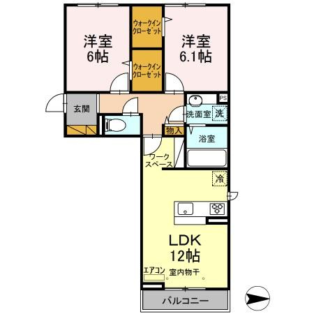 ハイピクチャーA棟の間取り