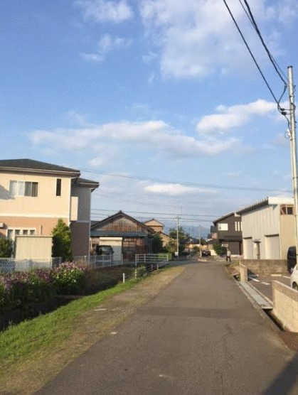 福井市舟橋1丁目　土地の前面道路含む現地写真