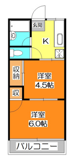【間取り】 | コーポ出下