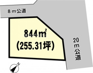 よしわら1丁目17-1貸地の画像