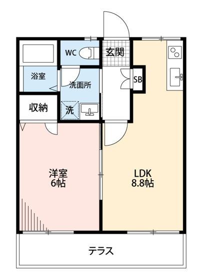 【間取り】 | ハイツボヌールＢ棟