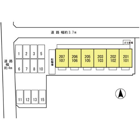 【区画図】 | ラ・フルール西高松