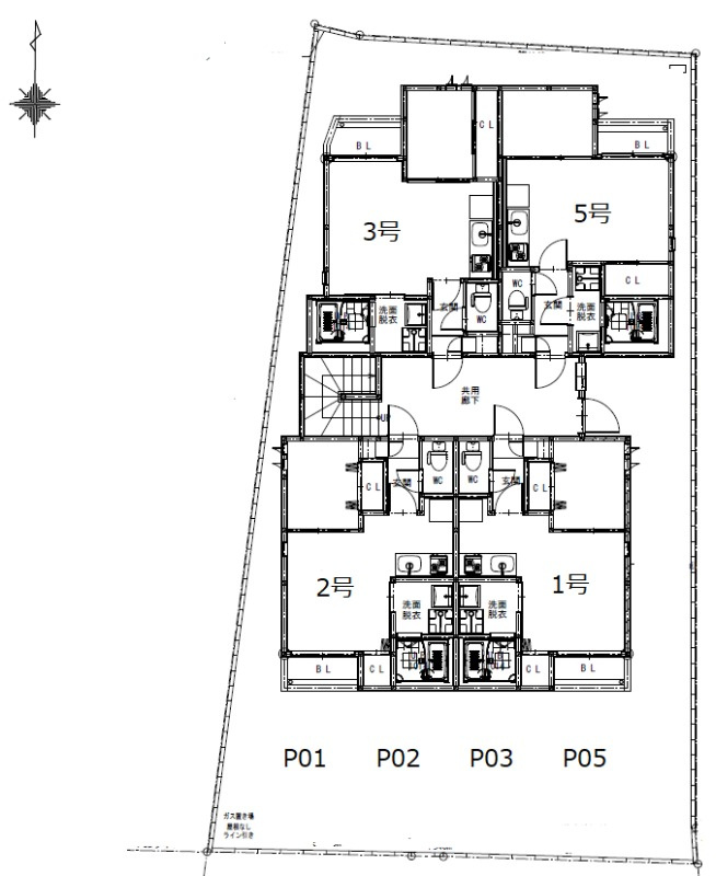 G-smart坪井の区画図