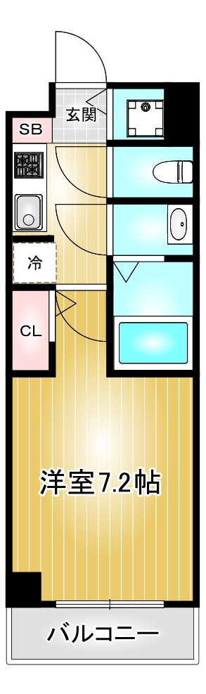 S-RESIDENCE名駅太閤｜名古屋市の賃貸ならMy賃貸の間取り|S-RESIDENCE名駅太閤