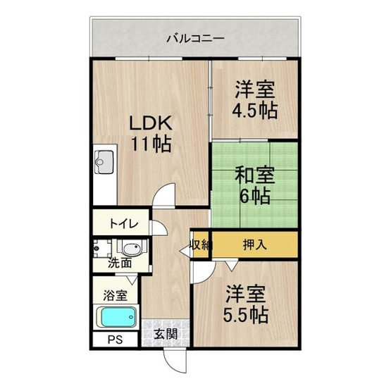 【間取り】 | カーサフィオーレ壱番館