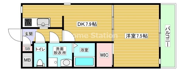 【間取り】 | ジュネス姫里Ⅱ