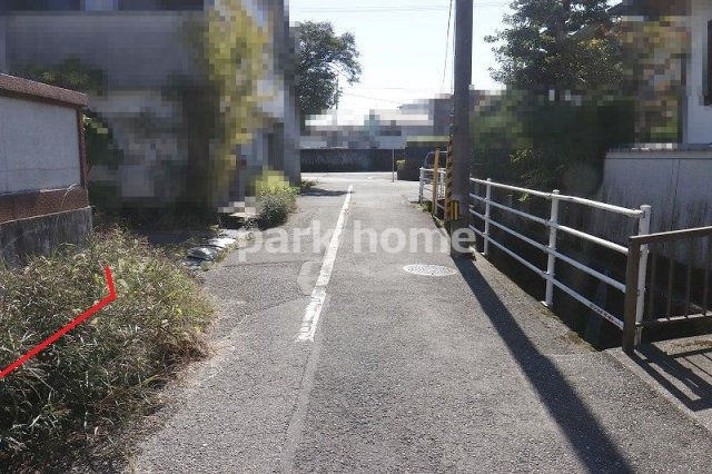 高知市中久万　売土地の前面道路含む現地写真