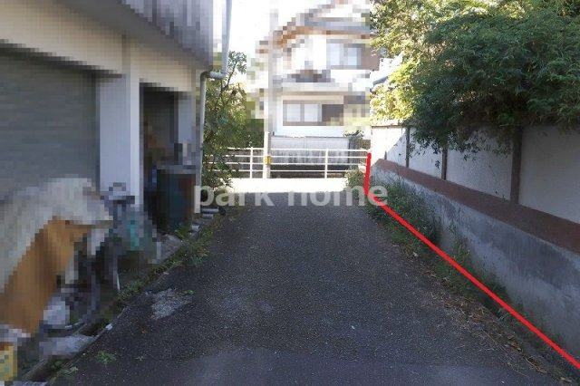 高知市中久万　売土地の前面道路含む現地写真