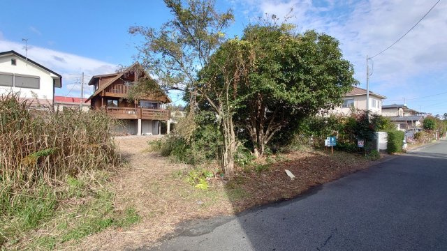 高島市今津町浜分54坪売地の前面道路含む現地写真