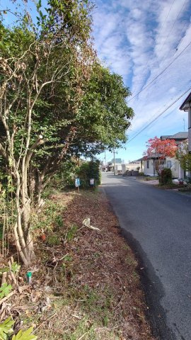 高島市今津町浜分54坪売地の前面道路含む現地写真