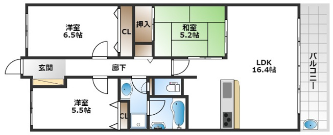 【間取り】 | パークホームズ千里中央