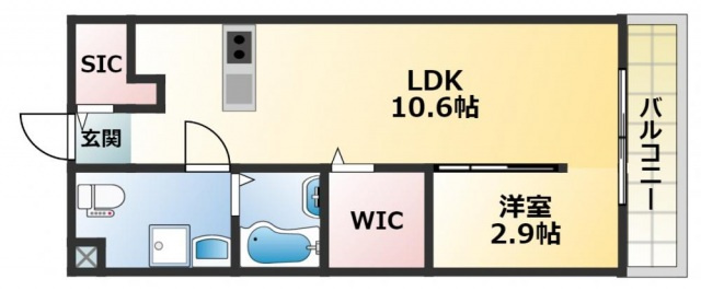 ラージヒル鶴見緑地の間取り