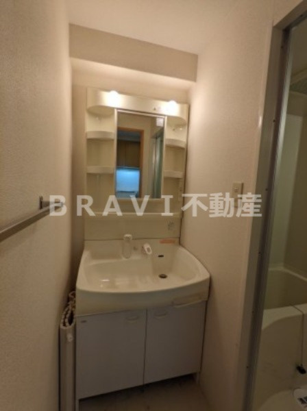 シャルマンフジ大阪城南　BRAVI不動産の独立洗面台|使いやすい独立洗面台です