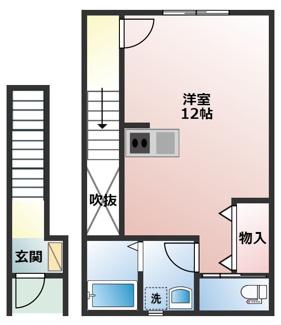 【間取り】 | URBAN CUBIC Ya-Chi A棟