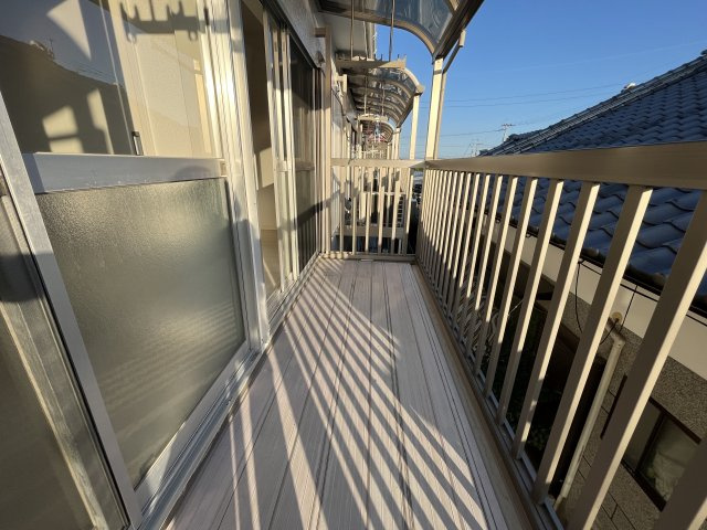 田吉コーポのバルコニー
