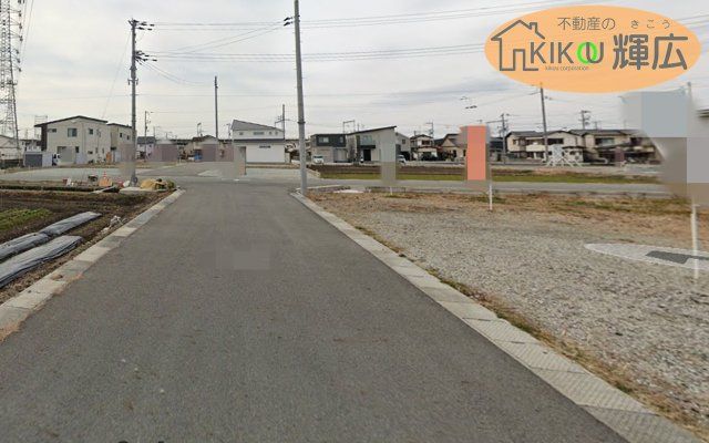 高砂市荒井町小松原4丁目（全8）土地3号地の前面道路含む現地写真