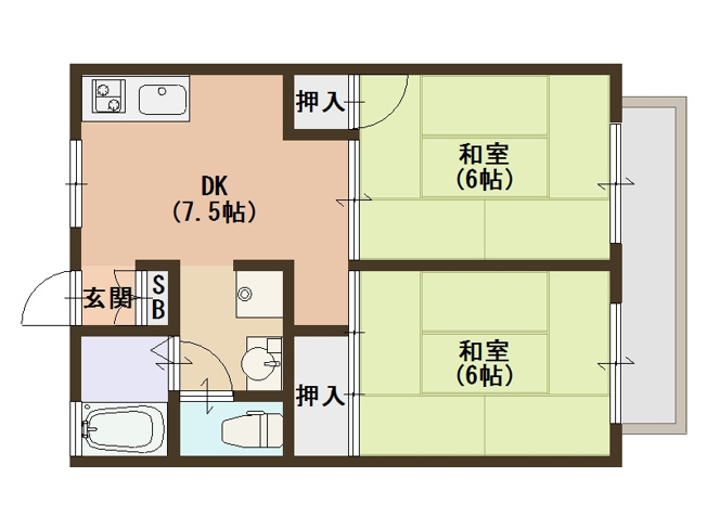 【間取り】 | セジュール粉浜