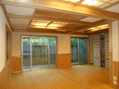 【和室】 | 新千葉戸建貸家 | こだわりの1階無垢の間21帖。