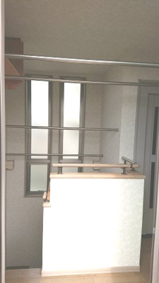 【設備】 | 新千葉戸建貸家 | 雨の日でも安心な室内物干しスペース。
