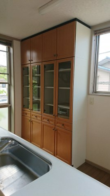 【設備】 | 新千葉戸建貸家 | 大容量食器棚。