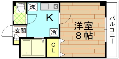 カーサ花園の間取り