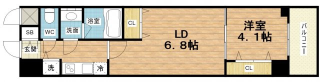 【間取り】 | スプランディッド堀江
