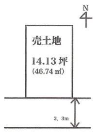 【土地図】 | 篠町柏原川原垣内 建築条件無し売土地 | 建築条件無し売土地
