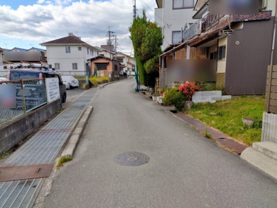 【前面道路含む現地写真】 | 篠町柏原川原垣内 建築条件無し売土地