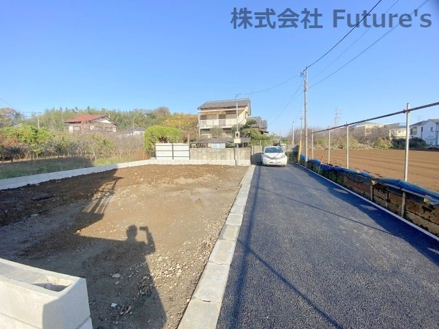松戸市大橋　新築戸建　全1棟の前面道路含む現地写真|現地前面道路になります。