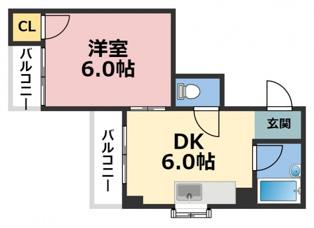 ウエンズ緑橋の間取り