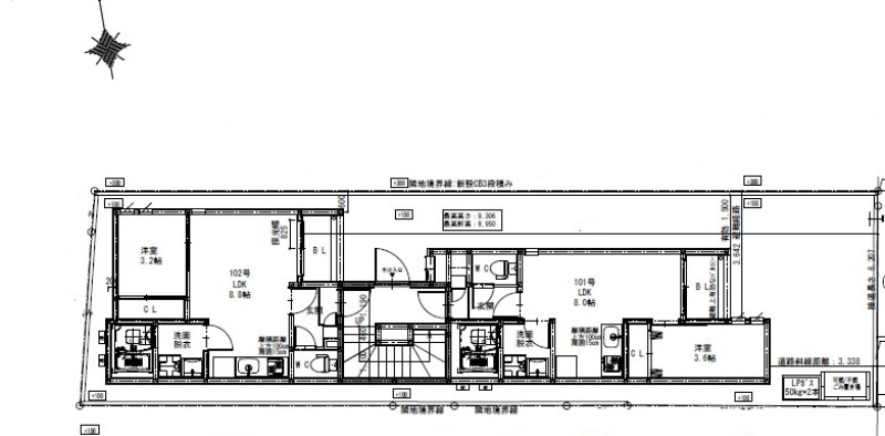 R-smart光 新町の区画図