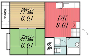 【間取り】 | サンハイツ姉崎