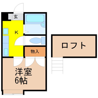 【間取り】 | 戸崎ハイツA