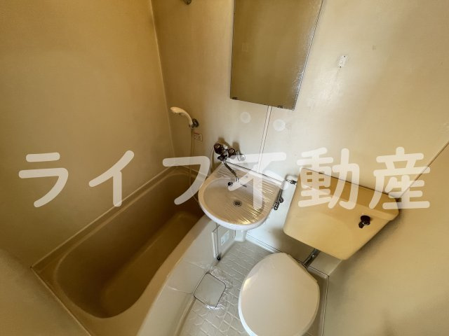 ラフォーレ下六万寺の浴室|コンパクトで使いやすいお風呂です