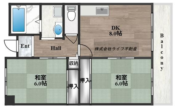 メゾンドール水野の間取り