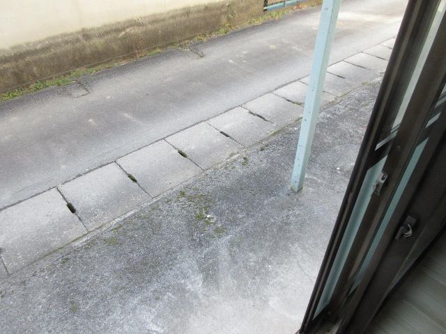 大開マンションのバルコニー