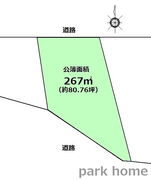 高知市薊野東町　売土地の土地図