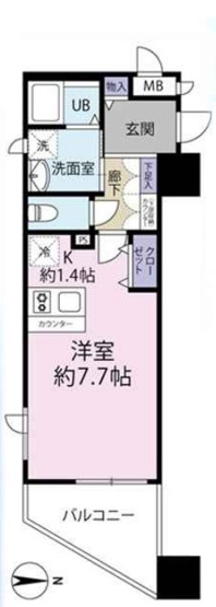 【間取り】 | プレサンス心斎橋リベルタ