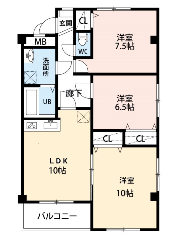 コンチェルト御薗宇の間取り