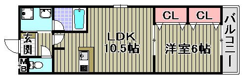 アンジェリーク府中の間取り